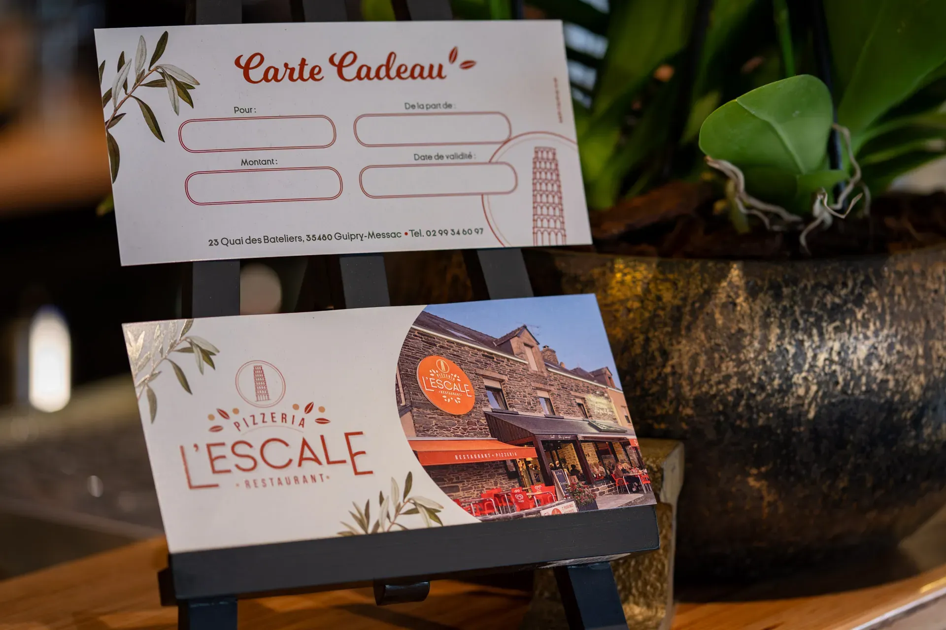 Bon cadeau élément dynamique 